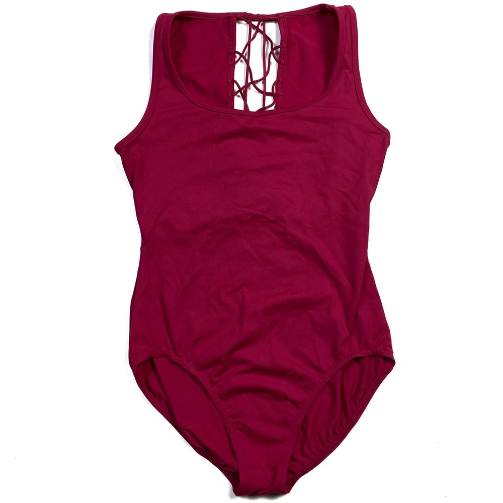 Mirella Burgundy Kids Leotard